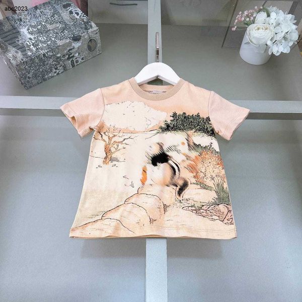 Classics Baby Thirts Lindo patrón de conejo Cotton Girls Birds Swein Size Size 90-160 CM Diseñador Kids Clothing Summer Child Tees 24Feb20