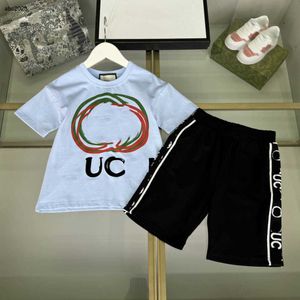 Classics Baby Tracksuit Summer Summer Kids Designer Clothes Taille 110-160 cm Colorful Logo Printing Boys T-shirt and short 24MA