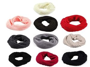 Classiques belle pas cher tricoté cercle laine écharpe châle Wrap hiver chaud collier anneau pour dames lencos de pescoco femininos5494457