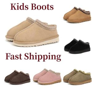 Clásicos niños niños zapatillas tasman zapatillas para bebés botas de nieve para bebés zapatillas de piel de oveja suave ultra mini niña chicas botas de invierno calientes calientes regalos