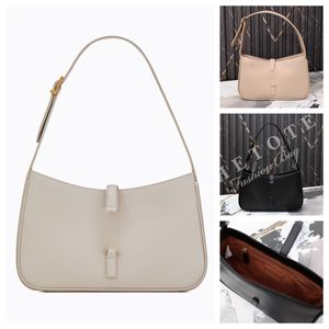 Bolso de diseñador clásico Bolso hobo Bolsos para axilas Bolso de mano de cuero Hebilla de metal Bolso de lujo de moda con bolsa para el polvo