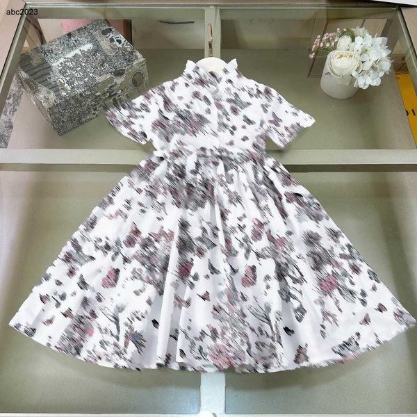Clásicos Diseñador de ropa para niños Vestidos para niñas Butterfly Falda Falda Niña Vestida Princesa Tamaño 90-150 CM Baby Frock 24mar