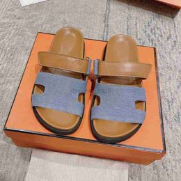 Klassiekers designer sandalen platform slides dames heren Platform pantoffels schoenen onderkant bont slippers zomer casual strand slip op sandaal echt leer topkwaliteit