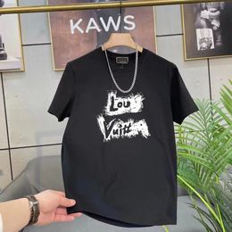 Klassiekers Designer T-shirt Zomer T-shirt met korte mouwen Gedrukte letter Heren Dames Liefhebbers luxe T-shirts Mode senior Puur katoen hoge kwaliteit t-shirts