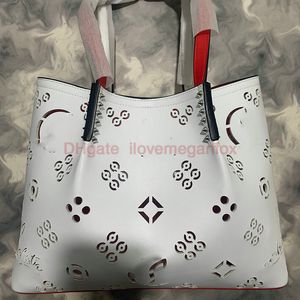 Klassiekers Designer Tote Bag handtassen Zwart steenpatroon Boodschappentas Handtas Leer Mode Letter Bedrukking Merken Bodems Tas Rode bodems tas