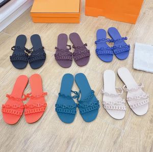 klassiekersontwerpers slippers sexy strand casual mode flat haked dames sandalen feest werk luxe flip flops 100% lederen ontwerp topkwaliteit zomer dames slipper