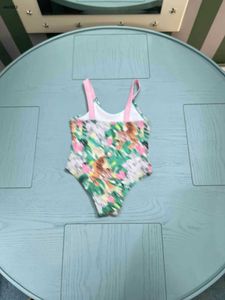 Klassiekers Swimwear Summer Child Beach Bikinis Maat 80-130 cm Dierlijke patroon Printing Kinderen één-stuks zwempakontwerper Kinderen Swimwears 24 May