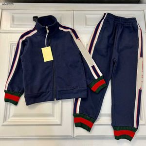 Survêtements classiques pour enfants, Design rétro, ensemble de sport pour bébé, taille 90 à 160, doublure en maille respirante, veste et pantalon à fermeture éclair, Oct25