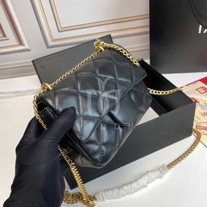 Classiques dames sac à bandoulière design de luxe sac fourre-tout chaîne sac à bandoulière sac à rabat noir pour femme