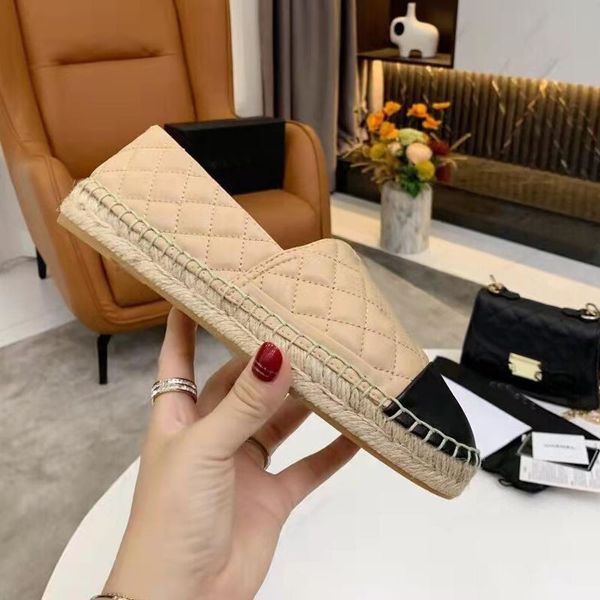 Classiques Mocassins Espadrilles Casual Chaussures Femme Designers Chaussures Sneakers Tricot Pêcheur Toile Mode Taille 35-42