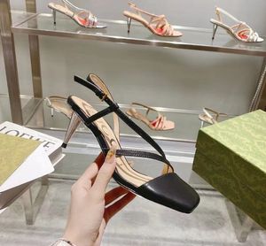 Classiques marque de luxe sandales chaussures de créateur diapositives de mode talons hauts brocart fleuri