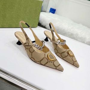 Classiques Marque de luxe Sandales Designer chaussures Mode Diapositives talons hauts Floral Brocade Cuir véritable à talons hauts Femmes Chaussures Sandale par top99 0102