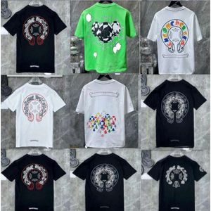 Classics Mens T-Shirts Heart High Quality Brand Crewneck Chromees Sleeves Short Tops Tees Ch