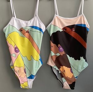 Klassiekers Gedrukt Zwemkleding voor meisjes Designer Badpakken Mode Monokini Sexy Bikini Set Dames Strandkleding Vrouwelijke riem Push-up badpakken XL Geel Zwart