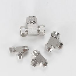 Clavija de Pe de Cobre Niquelado, Accesorios de Empuje Tipo t Para Tubo de Aire, Conecteur Qucik 6-8-6, 4 mm, 6, 8, 10, 12, 14, 16 mm, 1 Unidad