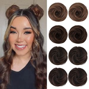 Pinza de garra en moño para el cabello, moños desordenados, extensiones de cabello, accesorios para el cabello, postizos para mujeres y niñas