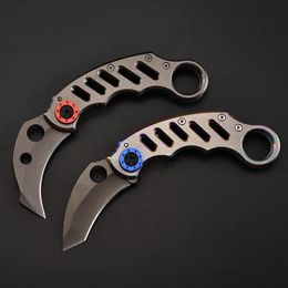 Griffe Karambit Couteau Pliant 440C Lame Camping En Plein Air Et Randonnée edc Outils Autodéfense Équipement De Survie Couteaux Pliants De Poche Xmas 2592