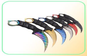 Claw Knife Hunting Knives Camping Survival Tactical CS Go Knife de acero inoxidable Escorpión al aire libre EDC Herramientas5774379