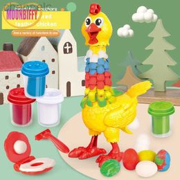 Klei deeg modellering 2023 kleur modderspeelgoed plasticine voor kinderen set plukken kip licht mal handgemaakte DIY Children's Play House Toys Doh