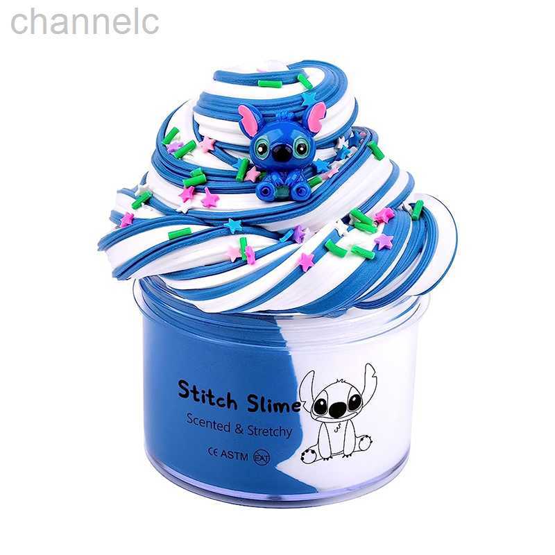 Modelado de masa de arcilla 70-180ml Slime de pastel azul para niñas y niños Kit de mantequilla súper suave y antiadherente DIY favores de fiesta regalos masilla juguetes para niños