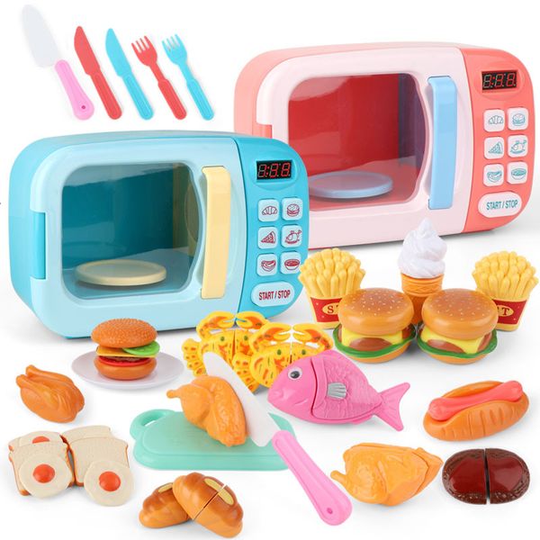 Pâte en argile modélisation des enfants toys de cuisine simulation micro-ondes four éducatif mini ferm