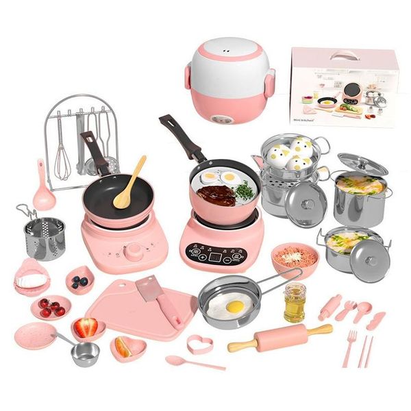 Argile, pâte à modeler pâte à modeler pâte à modeler mini cuisine vraie cuisine fl ensemble de fille petits enfants bébé puzzle jouer maison jouets enfants fo dhgm4