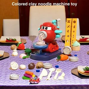 Klei Deeg Modellering DIY Playdough Plasticine Gereedschap Set Leuke dieren Noodle Machine Mold Speelsets voor Kinderen Maker Keuken Speelgoed 231211