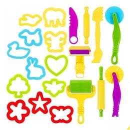 Argile pâte à modeler pâte à modeler moule Kit jouet pour enfant bricolage plastique pâte à modeler ensemble outils Kid Cutters Mods cadeaux 240117 livraison directe jouets Dhgnc