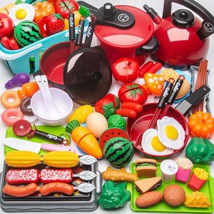 Clay Deeg Modellering Fantasiespel Keuken Accessoires Voedsel Kit Simulatie Fruit en Groente Snijden Speelgoed Vroeg Educatief Brithday Kind Gift 230714