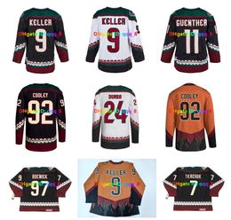 Clayton Keller Logan Cooley CCM Throwback Arizona Hockey Jersey Nick Schmaltz Matt Dumba Barrett Hayton Karel Vejmelka Jeremy Roenick Keith Tkachuk Doan Size