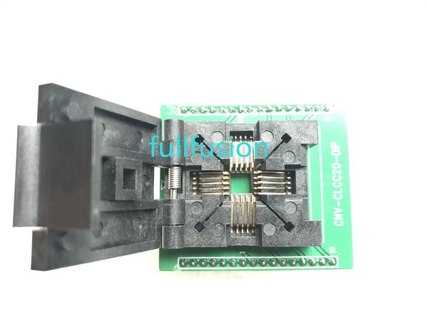 Adaptateur de programmation CLCC20 à DIP LCC20, pas de 1,27 mm, taille du paquet 8,9 x 8,9 mm