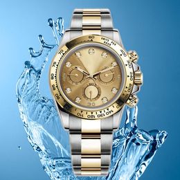 Montre de luxe Clean Deluxe montres mécaniques automatiques pour hommes montres chronographe saphir ETA 4130 lunette en céramique 116500 modèle 904L boîtier étanche montres de natation
