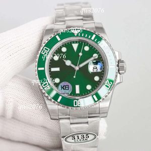 Clean Factory Roless Relojes automáticos Submarino Pepsi Bisel Esfera verde 904L 40 mm Movimiento mecánico automático Orologio Bang Reloj de pulsera impermeable para hombre Jubiee