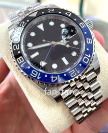 Clean Factory Cal.3186 II 126710blnr Batman 40mm SS Zwart /Blauwe keramische bezel B /Papers