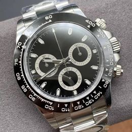 Schone fabriek keramische bezel 904L horloge roestvrij staal saffier diepte 4130 beweging luxe heren automatische mechanische watch313l
