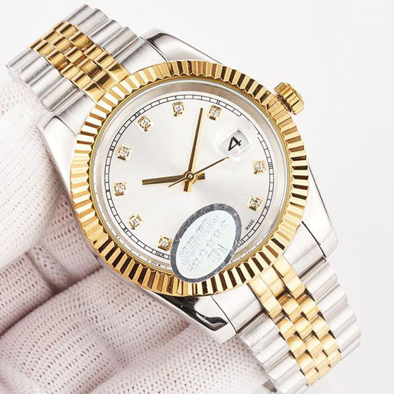 Czysta fabryka Jubilee Watch Band zegarki damskie montre automatyzują szafirowe zegarki reloj montre homme date just mechaniczne zegarki świecące wysokiej jakości zegarek