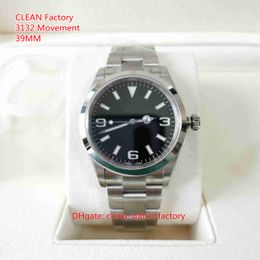 CLEAN Factory Herenhorloge CAL.3132 Beweging Superversie 39 mm 214270-77200 Geen DATUM Saffier 904L Staal Waterdichte horloges Mechanische automatische herenhorloges