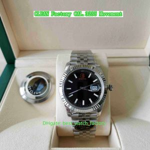 Clean Factory Mens Watch CF 41mm 126334-0018 President Luminova Watches 904L Steel Jubilee Bracelet Cal.3235 Bewegings Mechanische automatische S