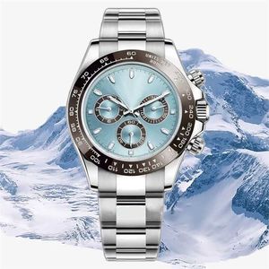 Clean Factory Rolaxs Dayton Watch 4130 Mouvement à quartz Saphir femme dame mécanique multifonction Chiffres romains Cadran 40 mm Boucle pliante Céramique Résistance à l'eau