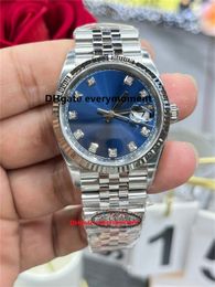 CLEAN Factory's reloj de la más alta calidad m126334 41 mm relojes mecánicos automáticos para hombres esfera azul 3235 movimiento 904L zafiro luminoso buceo reloj de acero inoxidable-75