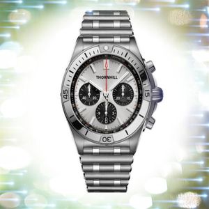 Schone fabriek roestvrijstalen horloges 42 mm quartz chronograaf uurwerk Heren Lumious zakelijk Zwitserland Aangepast logo Luxe Upg224i
