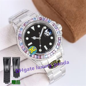 Clean Factory Super Edition Men's Watches YM 40mm 126679 Automatisch mechanisch horloge Sapphire 3135 Beweging 904L Zwarte dial Gloed Luxe waterdichte polshorloges