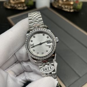 Clean Factory dameshorloge diamanten horloge hoge kwaliteit automatische machines 28 mm datum gewoon saffierglas 904L waterdicht horloge festival cadeau ontwerper beste kwaliteit