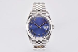 Clean m126334 Reloj de lujo Tipo de registro 41 mm esfera azul plegada 3235 Movimiento mecánico Almacenamiento cinético en eneroy de 72 horas Acero 904L Hombres Casual de negocios