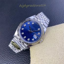 Sauber Montre de Luxe126234 Uhrwerk Größe 36mm Log Type Sapphire Mirror Uhr mit Edelstahlarmband