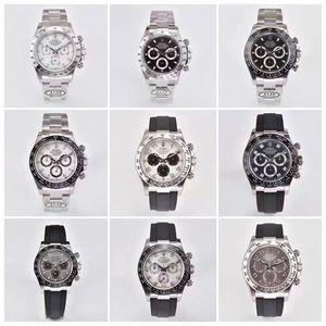 Clean Montre de Luxes Luxury Watch Men kijken 40 mm 4130 Chronograph mechanische beweging 904L stalen kast polshorloges Best Relojes