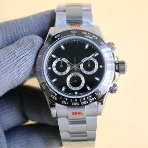 Clean Motre be luxe luxe horloge polshorloge waterdicht 40X12.4mm 7750 chronograaf mechanisch uurwerk stalen herenhorloges polshorloges Relojes Saffierlens