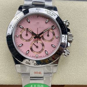 Clean Motre be luxe montre de luxe montre-bracelet étanche 40mm 4130 chronographe mouvement mécanique 904L acier hommes montres montres Relojes 02