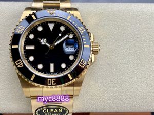 Clean Professional Diving Watch 41mm Diamètre V4 Version 3235 Mouvement Saphir Crystal Mirror 904L Étui en acier inoxydable avec sangle imperméable