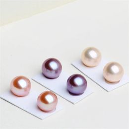Perle ronde propre, 5mm, 6mm, 7mm, 8mm, demi-trou, ample, 3A, eau douce naturelle, pour bijoux, 240108